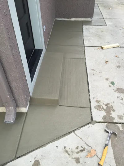 Completed concrete project