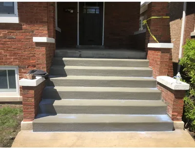 Completed concrete project